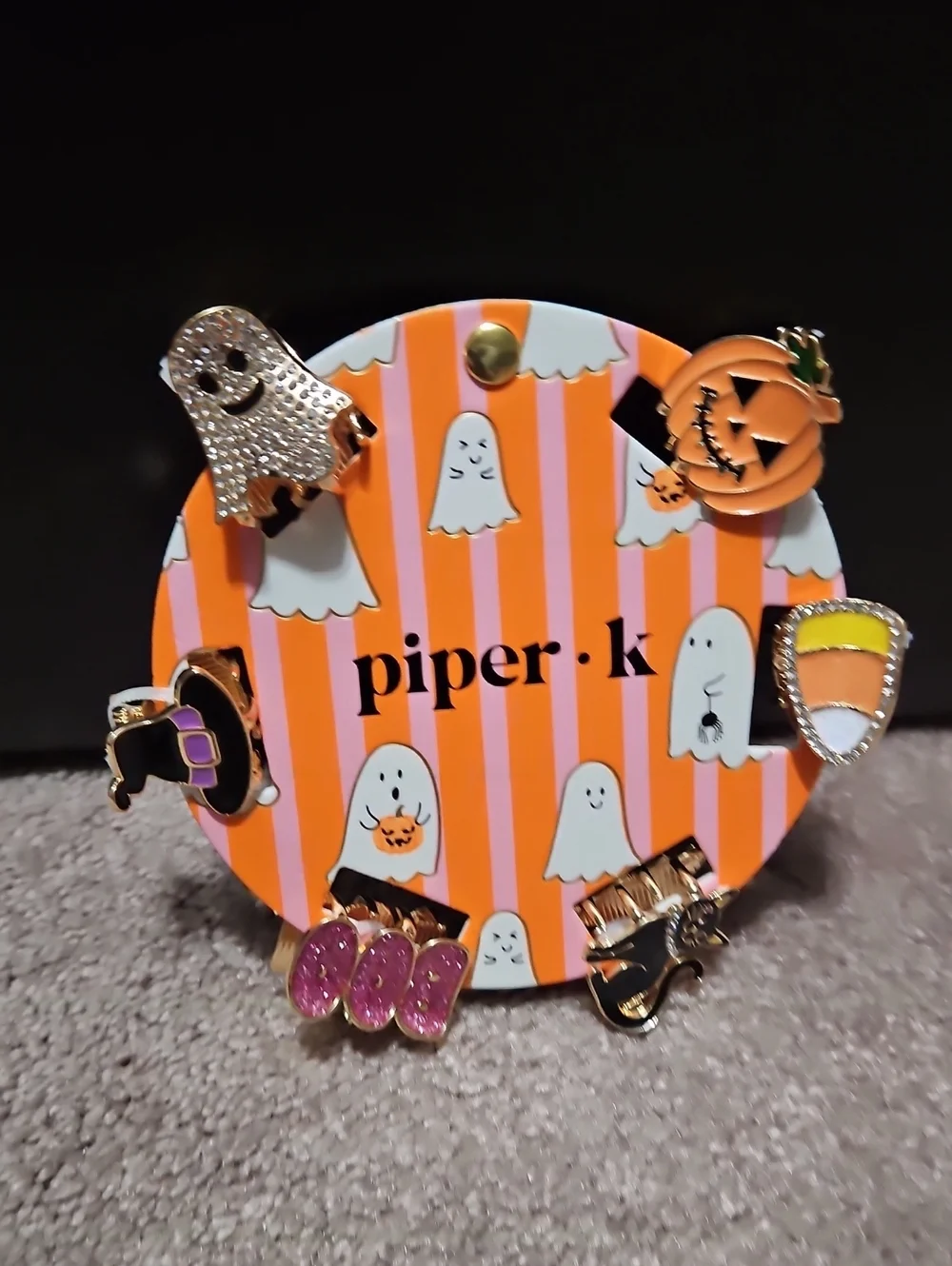 Piper K - Small Halloween Hair Clips - 6 Pack